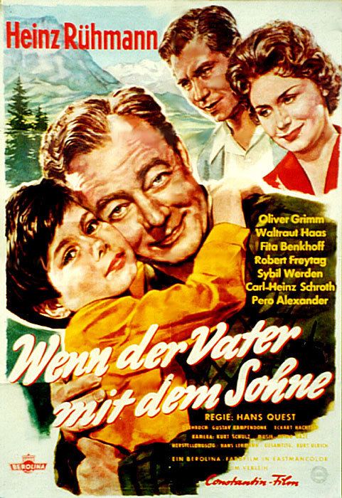 Wenn der Vater mit dem Sohne Filmplakat Wenn der Vater mit dem Sohne 1955 Plakat 4 von 4