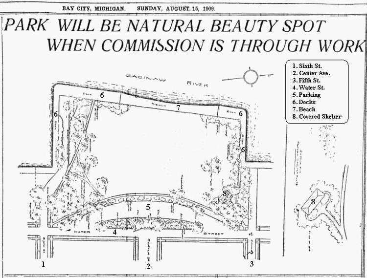Wenonah Park Wenonah Park Plan 1909 Bay City MI Bayjournal