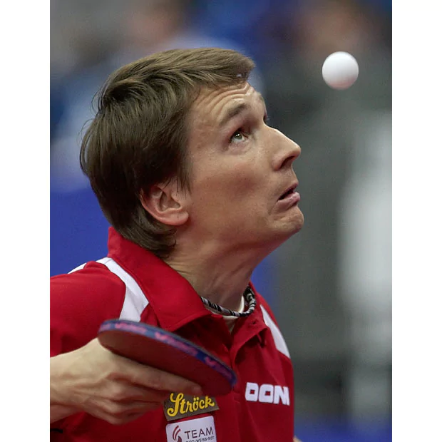 Werner Schlager Keeping an eye on the ball the World Team Table Tennis