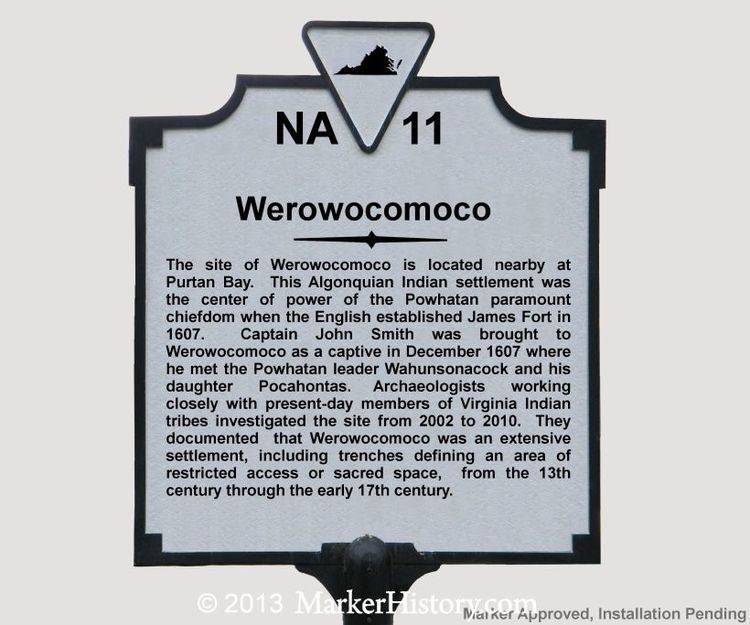 Werowocomoco Werowocomoco NA11 Marker History