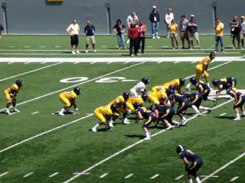 Wes Lyons WVU 2009 spring game Wes Lyons tough TD catch YouTube