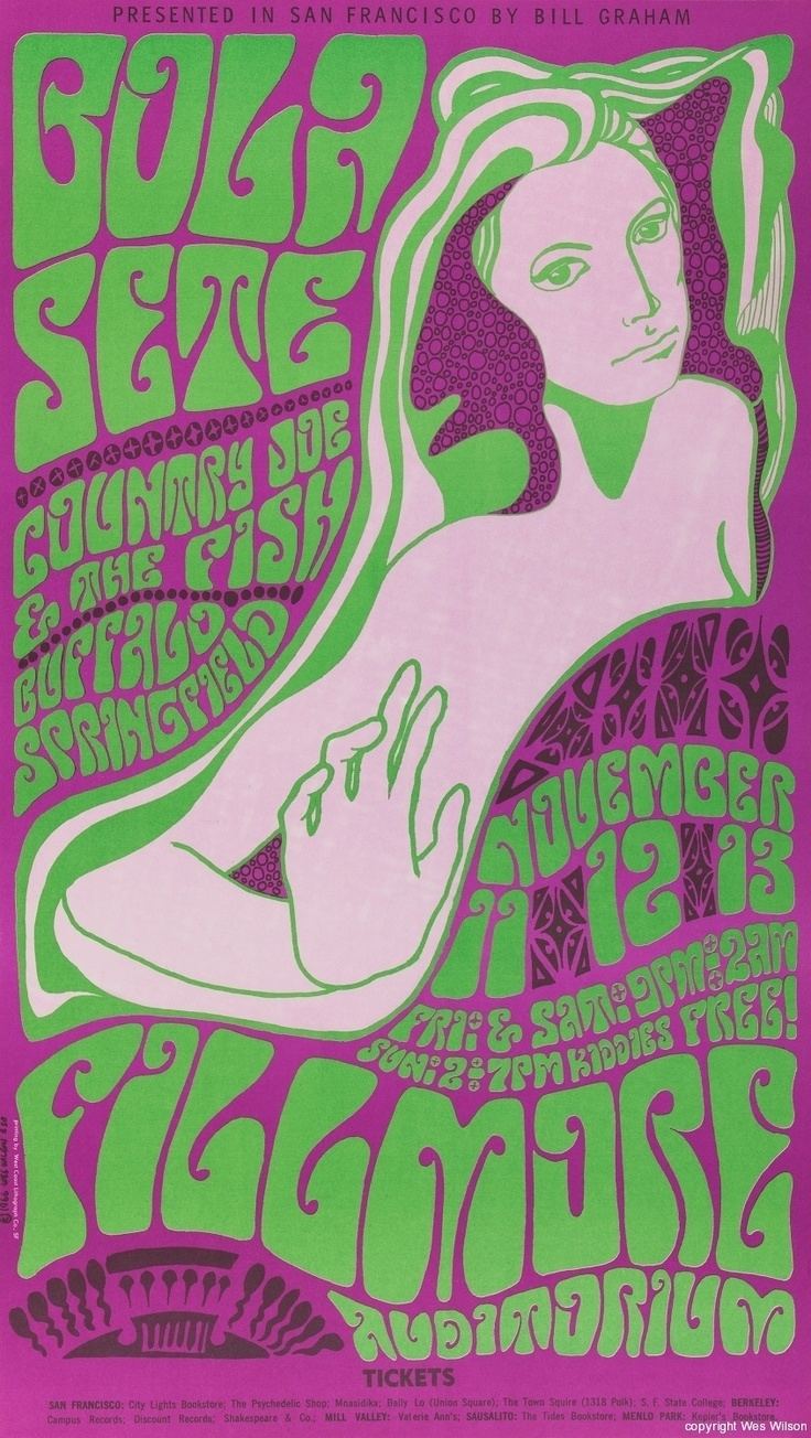 Wes Wilson more gorgeous poster art from wes wilson for brazilian