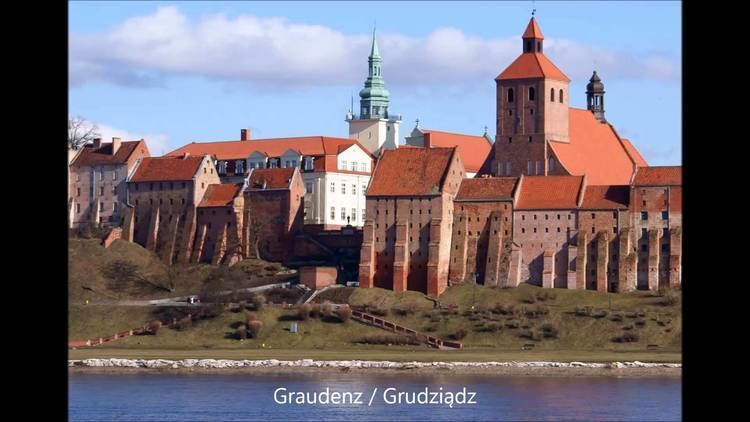 Grudziądz Granaries viewed from the left bank of the Vistula.