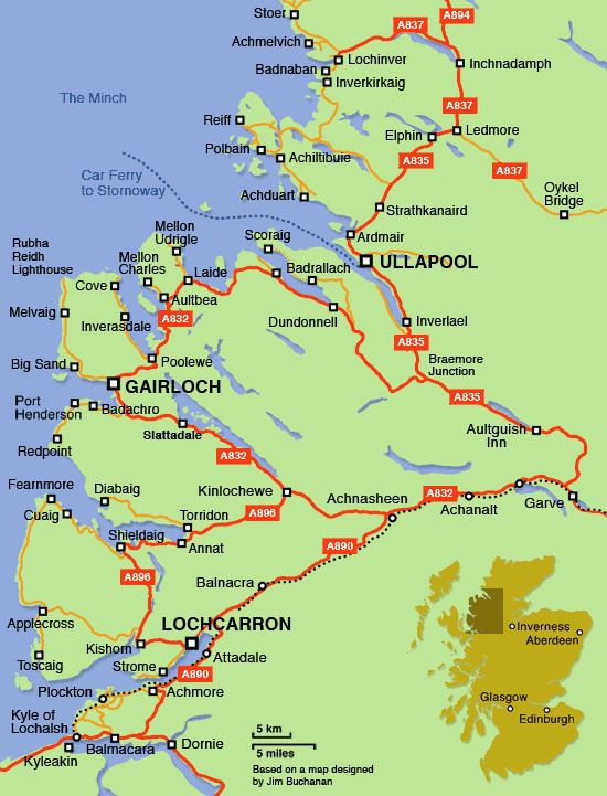 Wester Ross Visit Wester Ross Visitor guide and map of Wester Ross in the