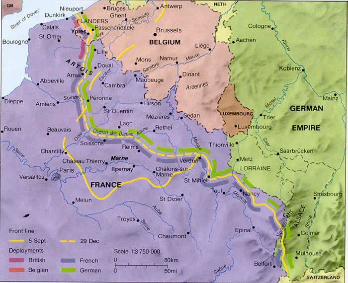 Western Front (World War I) The Fronts of World War I