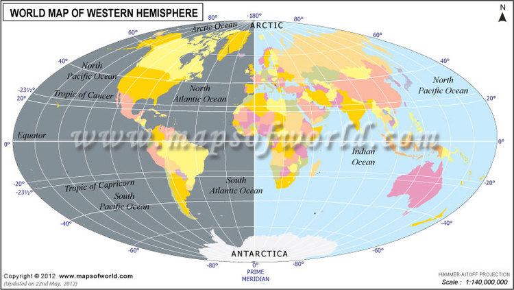 Western Hemisphere World Hemisphere Maps Southern Eastern Northern and Western