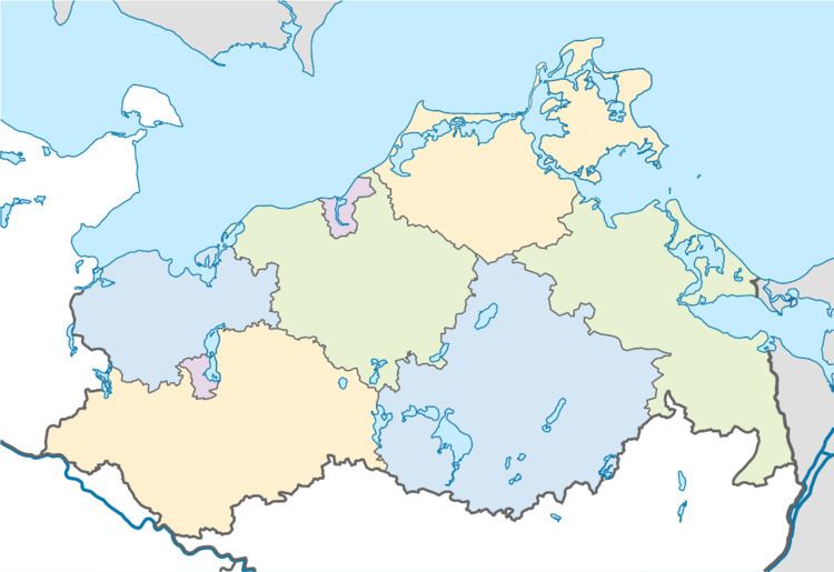 Western Pomerania FileMecklenburgVorpommern Map Districts Border Mecklenburg Western