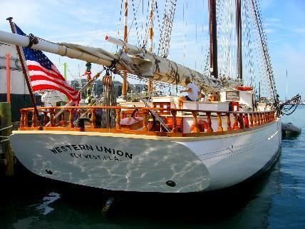 The Key West Flagship The Western Union Schooner Tied Up At The