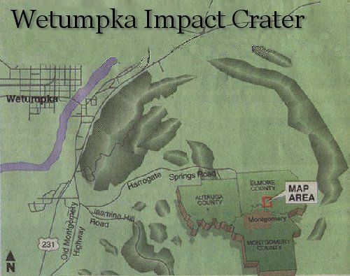 Wetumpka crater Wetumpka Chamber of Commerce Impact Crater