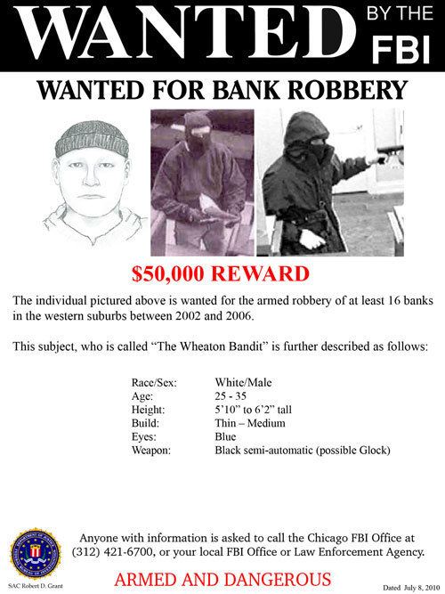 Wheaton Bandit FBI Publics Help Sought in Search for Wheaton Bandit