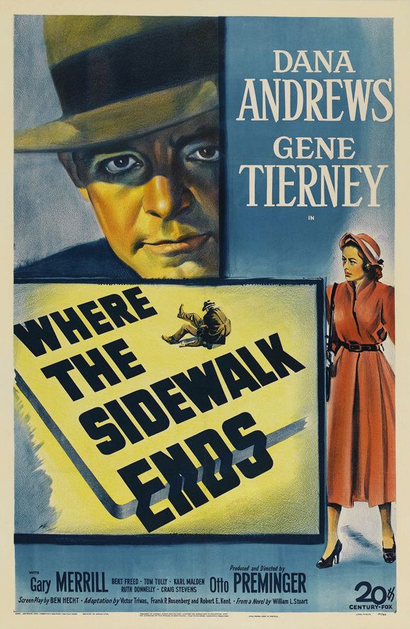 Where the Sidewalk Ends (film) Where the Sidewalk Ends 1950 Journeys in Classic Film