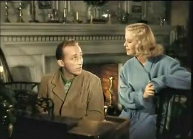 Wheres That Fire? movie scenes I love when Crosby sings White Christmas to Linda by the fire Here s a shot of it from the colorized version you can watch the scene here 