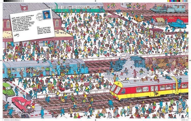 Finding Wally on a train station