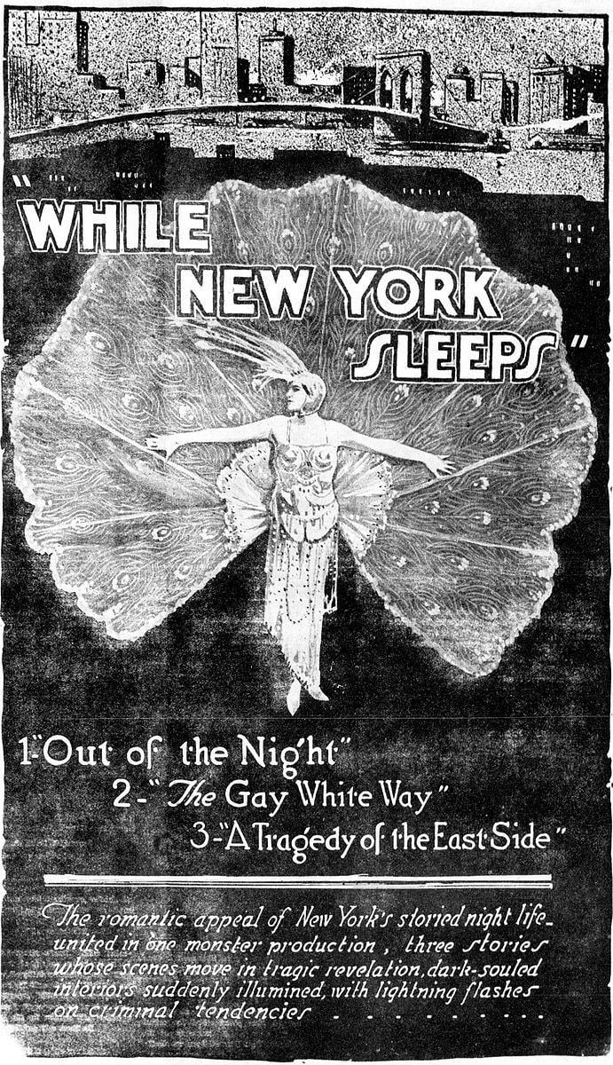 While New York Sleeps movie poster
