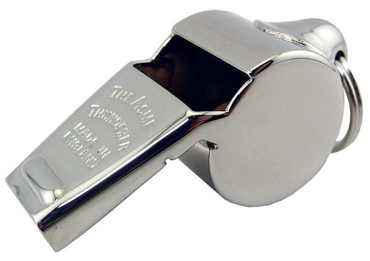 Whistle Acme Thunderer Metal Whistle 60 12 Nickel Plated Brass 895