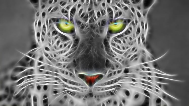 White panther White Panther Fractal Animal Art Imgur