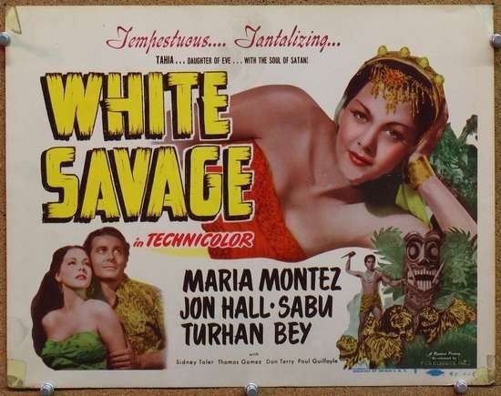 WHITE SAVAGE 1943 COLOR RARE MARIA MONTEZ for sale