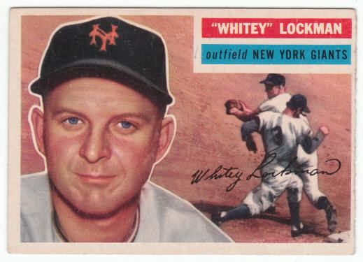 Whitey Lockman 1956 Topps Whitey Lockman Bob Friend Baseball Cards For Sale