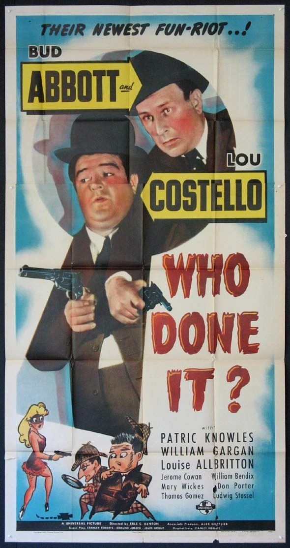 Who Done It? (1942 film) WHO DONE IT Abbott and Costello Movie Poster 1942 Movie