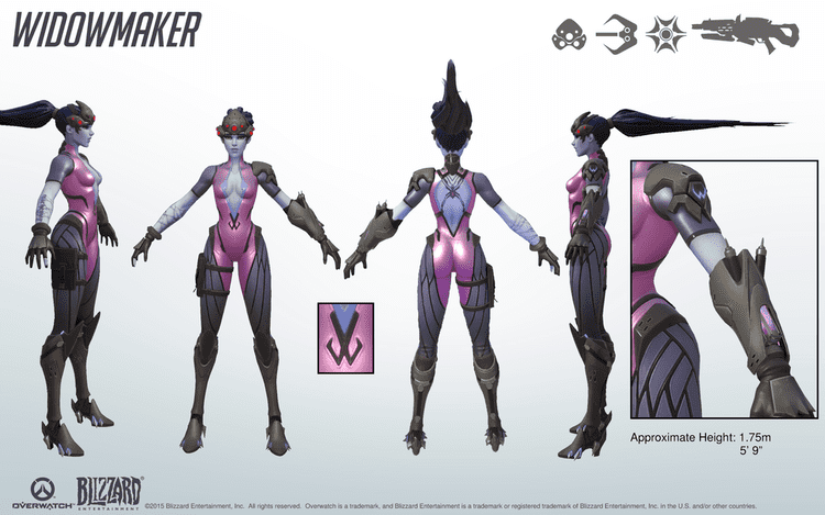 Widowmaker (Overwatch) Widowmaker Overwatch Close look at model by PlanK69 on DeviantArt