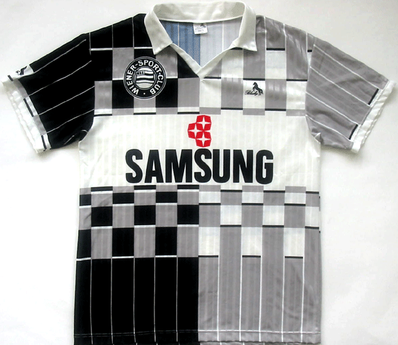 Wiener Sport-Club Shit Football Kits Wiener SportClub39s 39BBC Test Card39 Kit 199192