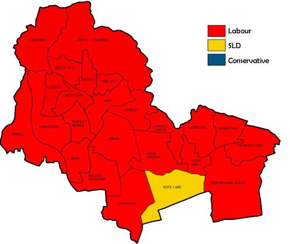 Wigan Metropolitan Borough Council election, 1990