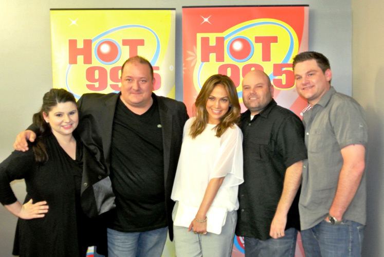 WIHT Jlo hangs out at Hot 995 Top 40Mainstream Artist Band and