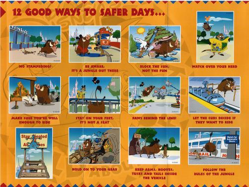 Wild About Safety Disney39s Wild About Safety Brochure Page