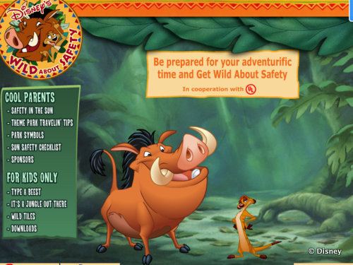 Wild About Safety and Pumbaa are Wild About Safety