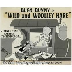Bugs Bunny Wild and Woolly Hare Lobby Card Original Art Warner