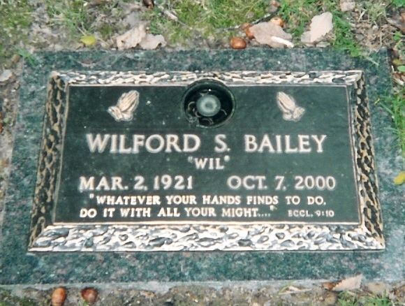 Wilford S. Bailey Dr Wilford S Bailey 1921 2000 Find A Grave Memorial