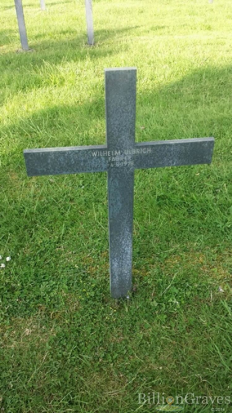 Wilhelm Ulbrich Grave Site of Wilhelm Ulbrich 1918 BillionGraves