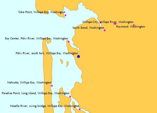 Willapa Bay Palix River south fork Willapa Bay Washington Tide Chart