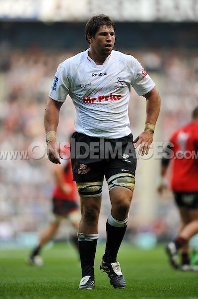 Willem Alberts Crusaders v Sharks Willem Alberts looks on during a