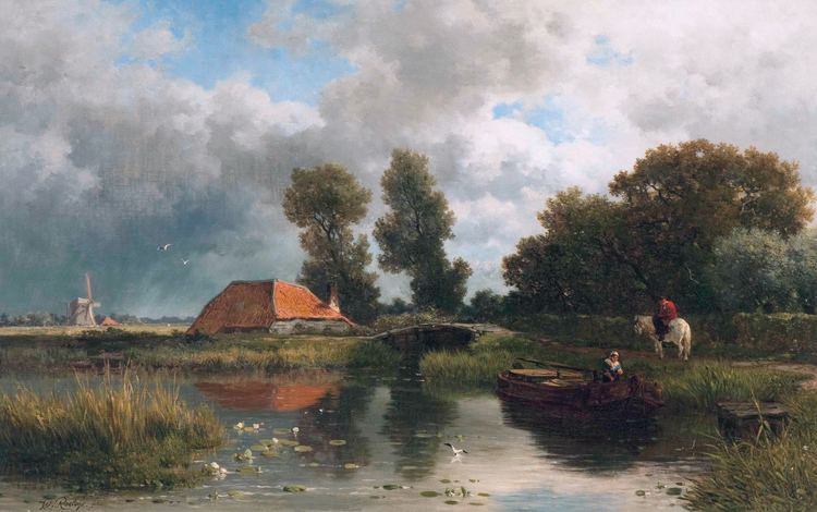 Willem Roelofs FileTying up the boat near the farm by Willem Roelofs