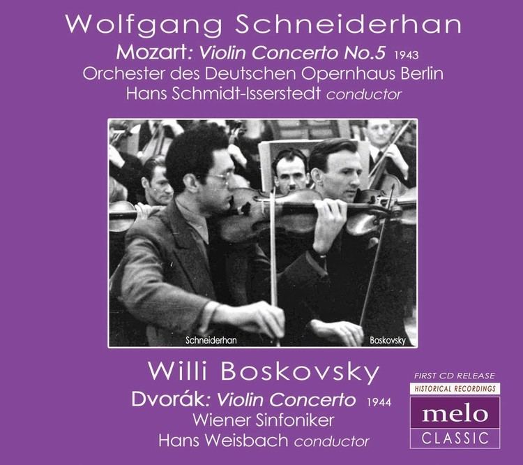 Willi Boskovsky Wolfgang Schneiderhan and Willi Boskovsky play Mozart and Dvork