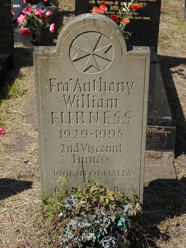 William Anthony Furness, 2nd Viscount Furness