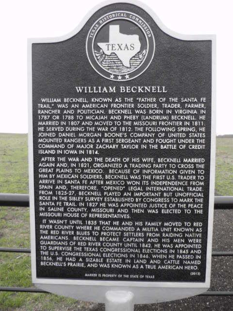 William Becknell BECKNELL WILLIAM The Handbook of Texas Online Texas State