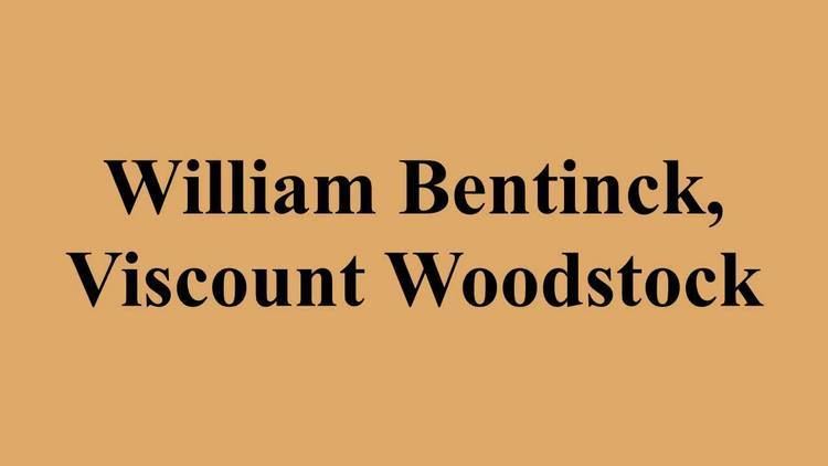 William Bentinck, Viscount Woodstock William Bentinck Viscount Woodstock YouTube