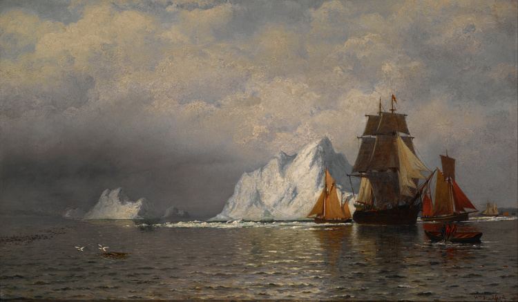 William Bradford (painter) FileBradford William Whaler and Fishing Vessels near the Coast