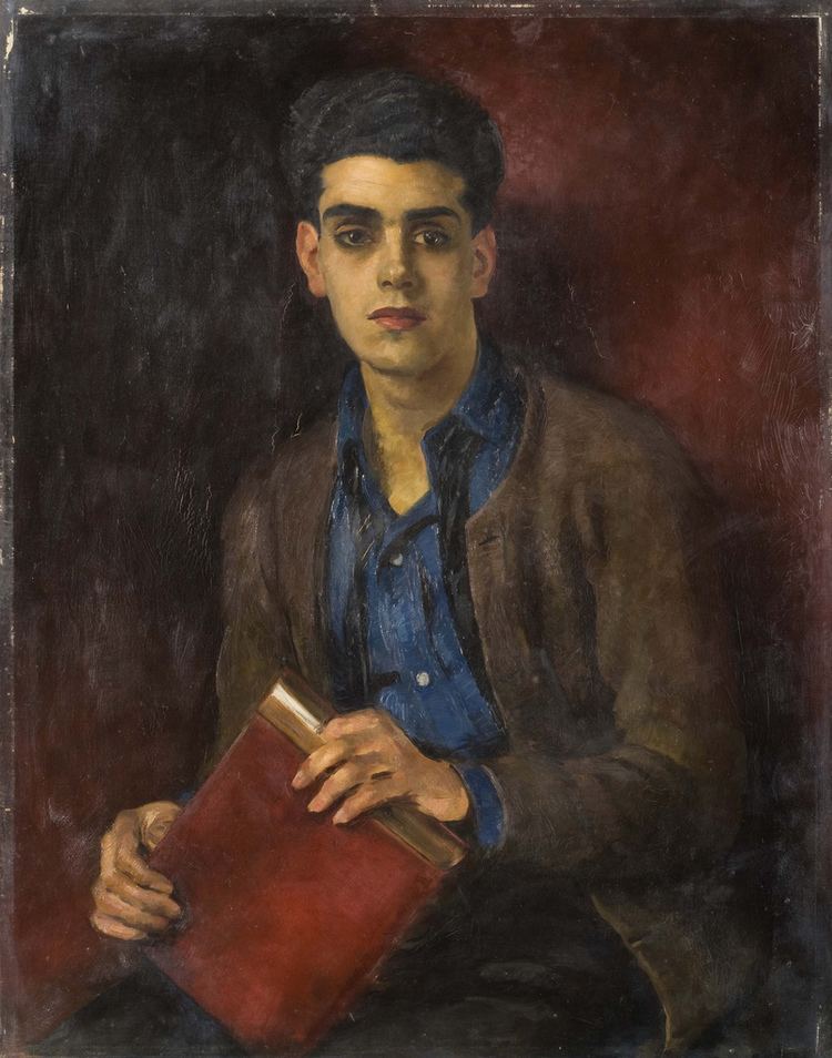 William Bruce Ellis Ranken Oil Painting Portrait of a Young AngloIndian Student by