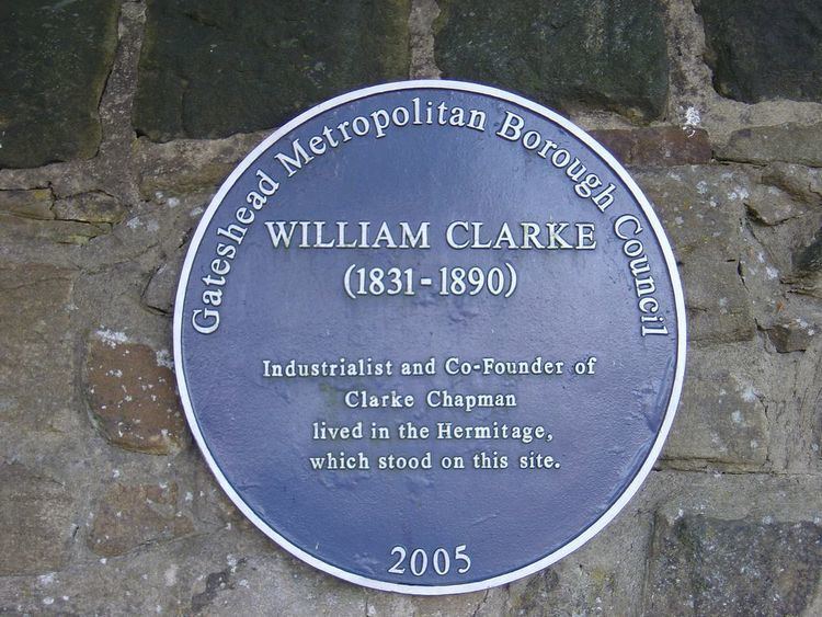 William Clarke (industrialist) William Clarke blue plaque in Gateshead Blue Plaque Places