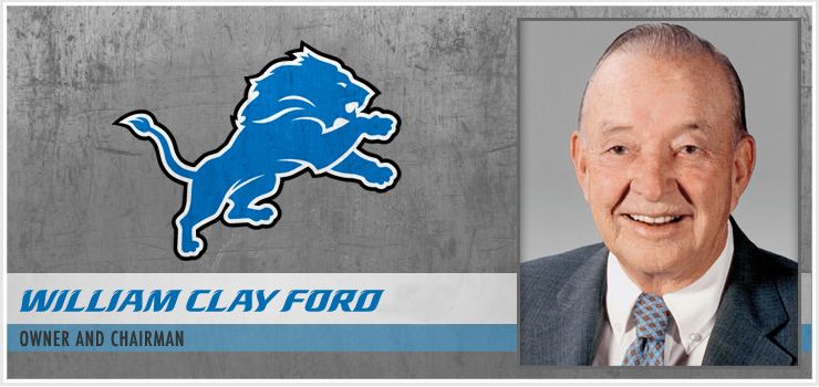 William Clay Ford, Sr. Detroit Lions Willam Clay Ford Sr