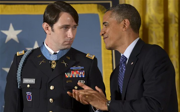 William D. Swenson Medal of Honor awarded by Barack Obama Telegraph