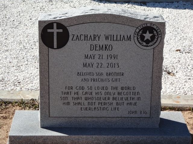 William Demko Zachary William Demko 1991 2013 Find A Grave Memorial