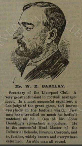 William Edward Barclay William Edward Barclay WE Barclay or William Barclay Liverpool