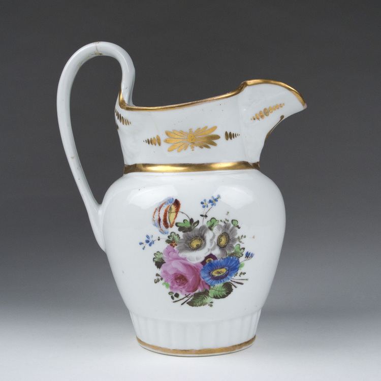 William Ellis Tucker 1830 William Ellis Tucker American Porcelain Pitcher from piatik on