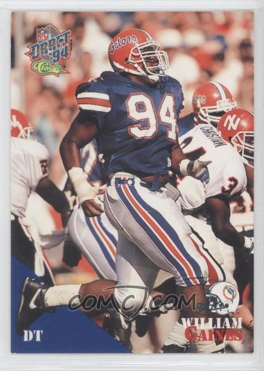 William Gaines (American football) 1994 Classic NFL Draft Base 17 William Gaines COMC Card