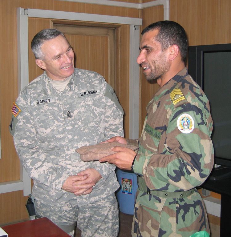 William Gainey FileUS Army Command Sgt Maj William J Gainey and Afghan