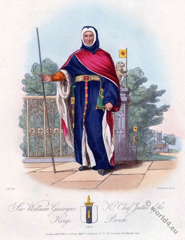 William Gascoigne Sir William Gascoigne Chief Justice of the Kings Bench Costume